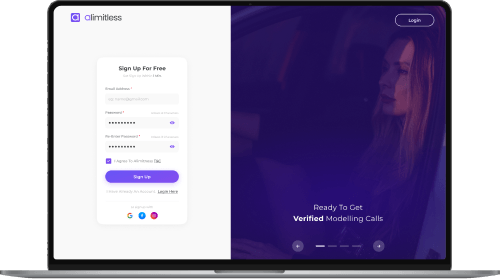 Sign up platform illustration